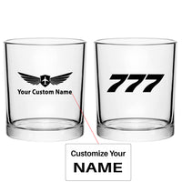 Thumbnail for 777 Flat Text Designed Special Whiskey Glasses