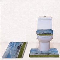Thumbnail for US Air Force Big Jet Designed Toilet Seat Cover Three-piece Set