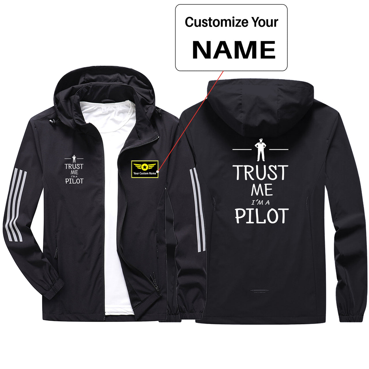Trust Me I'm a Pilot Sport & Running Jackets