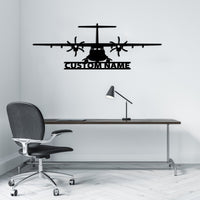 Thumbnail for ATR-72 Silhouette Designed Wall Metal Signs