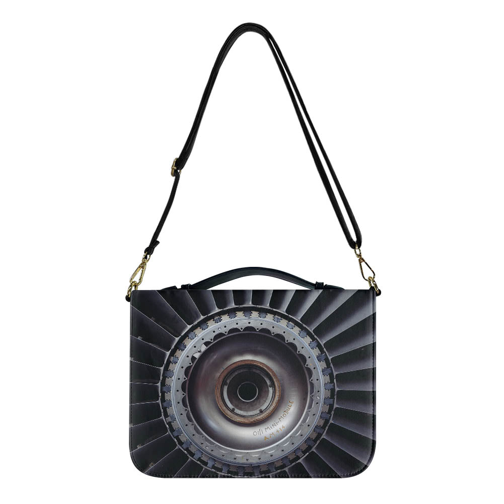 Real Jet Engine Designed PU Accessories Bags Strap Style