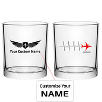 Thumbnail for Aviation Heartbeats Designed Special Whiskey Glasses