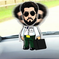 Thumbnail for Pilot Holding Handbag Custom Automatic Shaking Head Decorations Personalized Acrylic