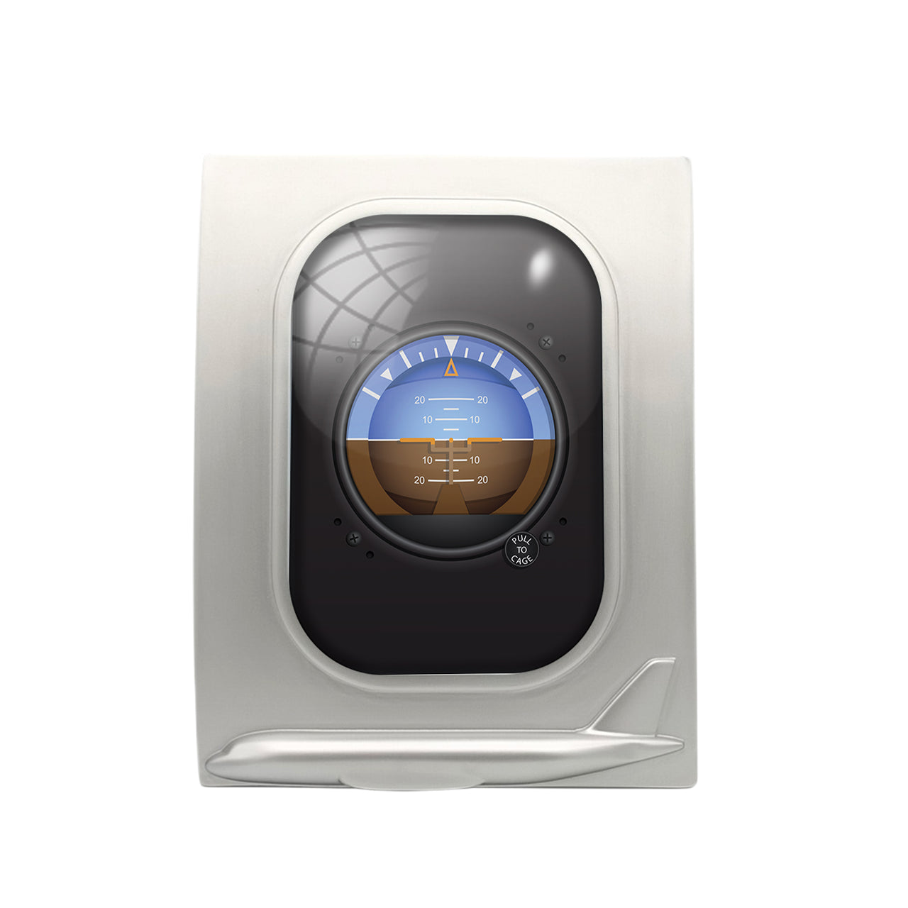 Airplane Instruments-Gyro Horizon Designed Airplane Window Photo Frame