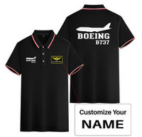 Thumbnail for Boeing 737 Printed Designed Stylish Polo T-Shirts (Double-Side)