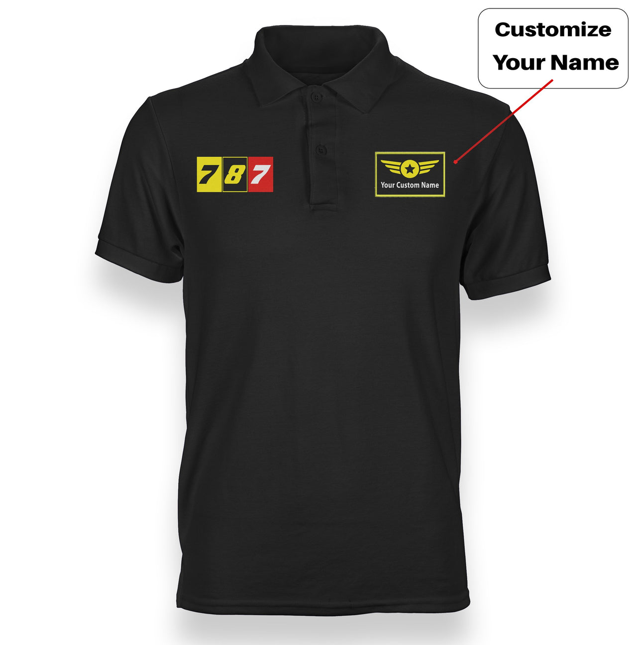 Flat Colourful 787 Designed "WOMEN" Polo T-Shirts