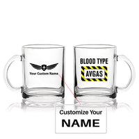 Thumbnail for Blood Type AVGAS Designed Coffee & Tea Glasses