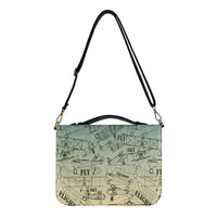 Thumbnail for Retro Airplanes & Text 2 Designed PU Accessories Bags Strap Style