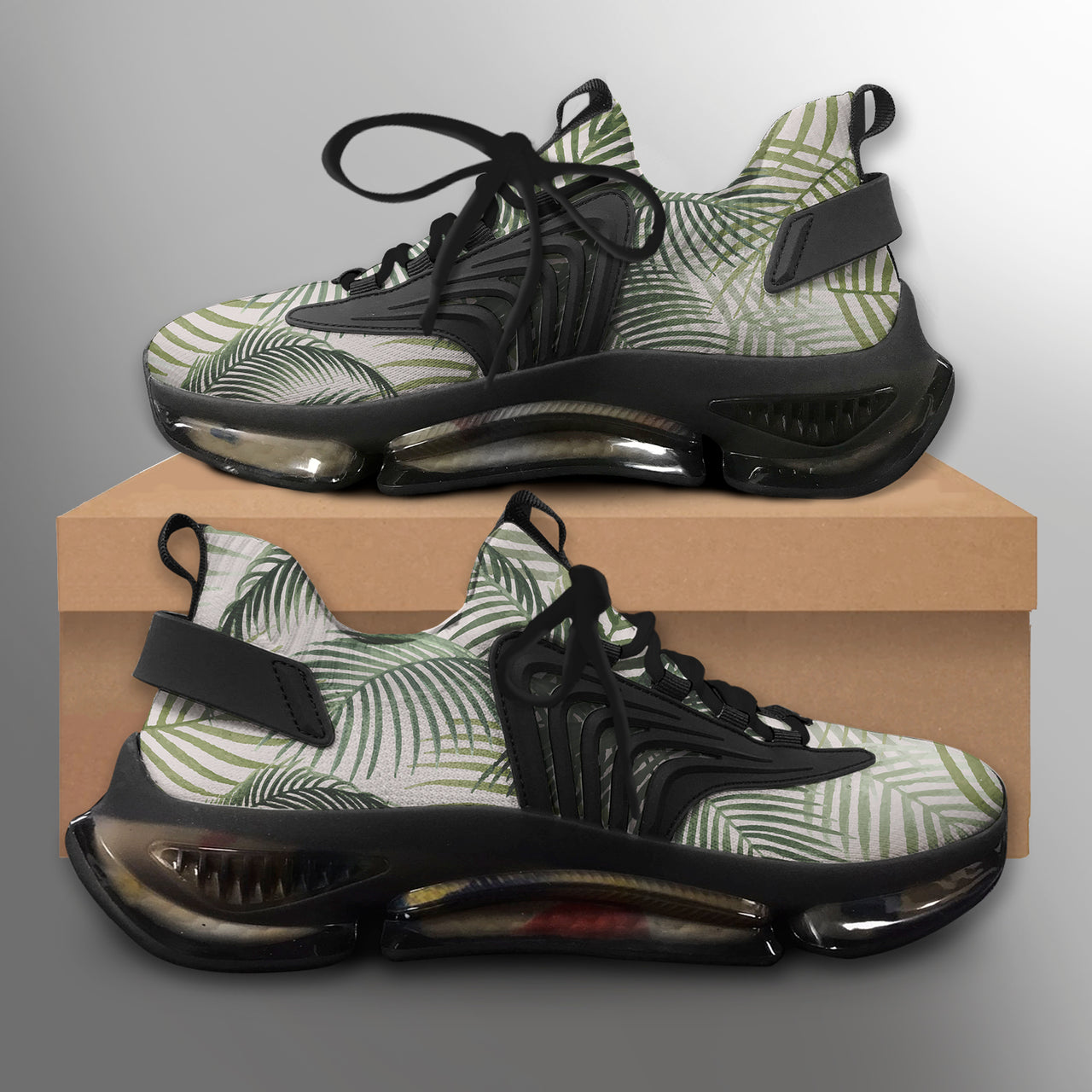 Palm Leaf & Summer Designed Fashion Running Shoes