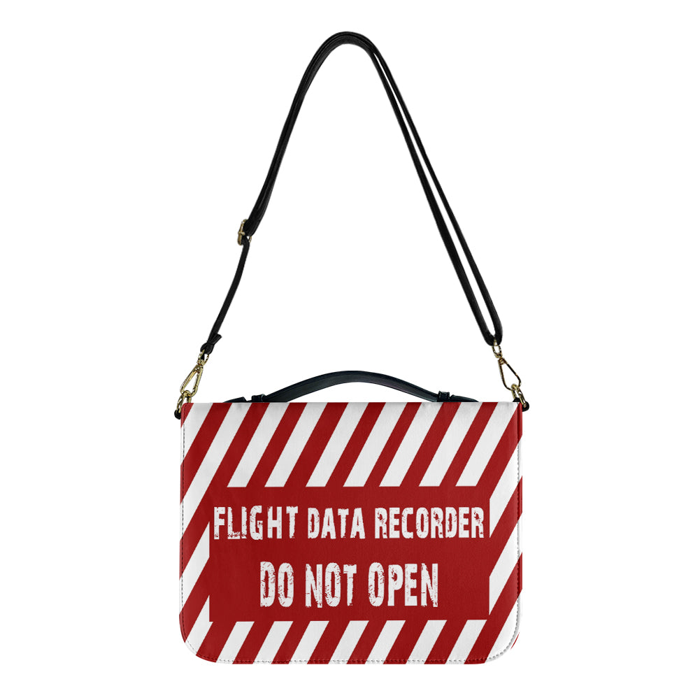 Flight Data Recorder Designed PU Accessories Bags Strap Style