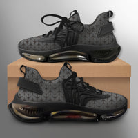 Thumbnail for Perfectly Sized Seamless Airplanes Gray Designed Fashion Running Shoes