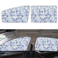 Thumbnail for Amazing Drawings of Old Aircrafts Designed Car Sun Shade (Side window)