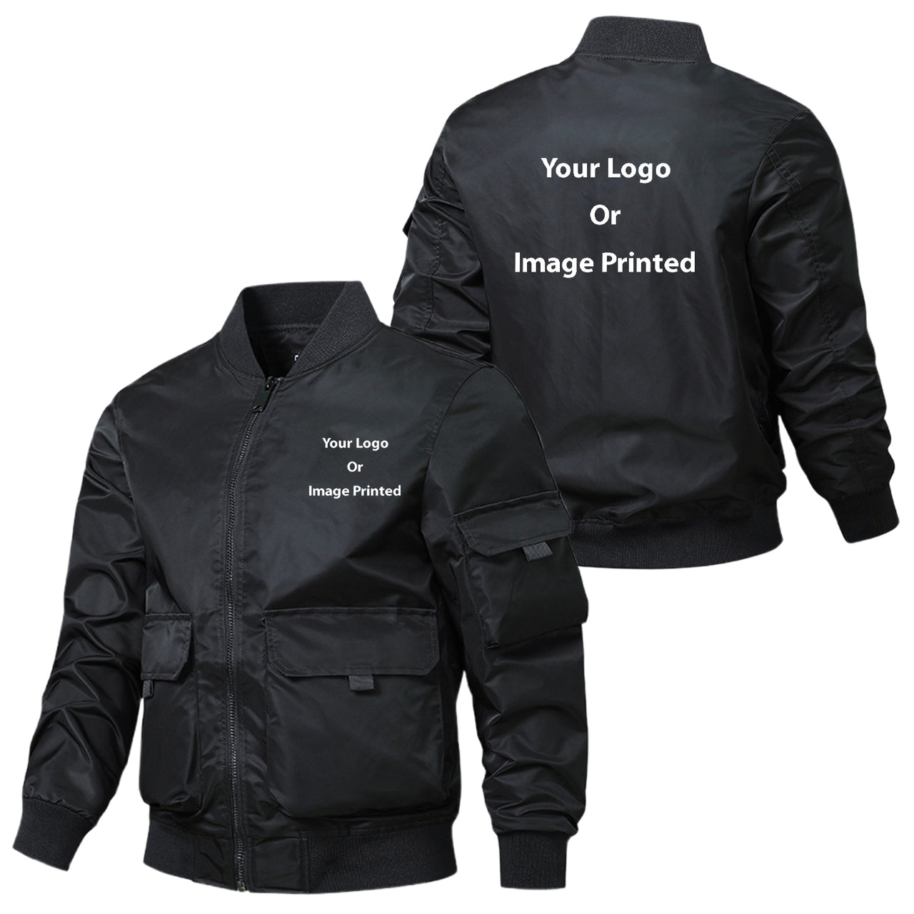 Custom Design Image Logo Designed American Workwear Pilot Jacket