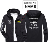 Thumbnail for People Fly Planes Pilots Fly Helicopters Sport & Running Jackets