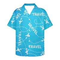 Thumbnail for Travel & Planes Designed 3D Hawaiian Shirts