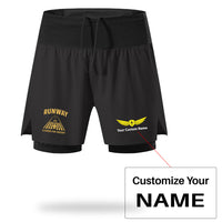 Thumbnail for Cleared For Takeoff Designed Quick Dry Fitness Shorts
