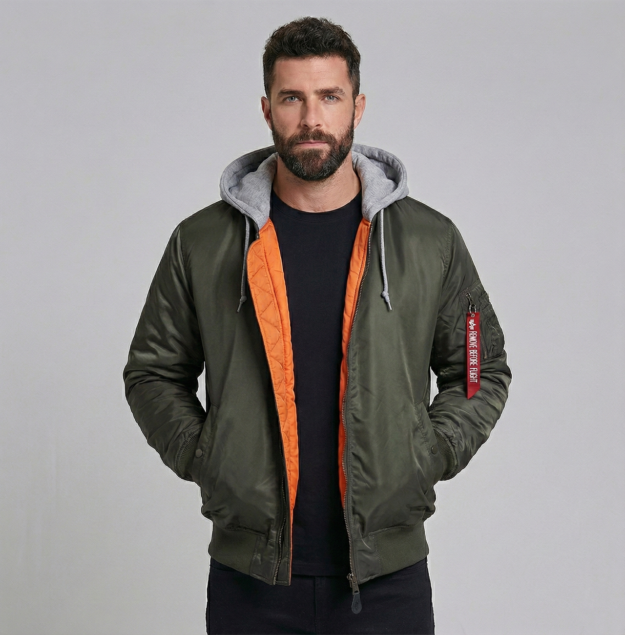 Super Cool Detachable Hooded Style Pilot Jackets