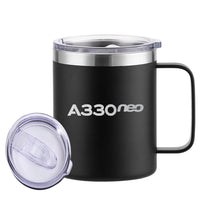 Thumbnail for A330neo & Text Designed Stainless Steel Laser Engraved Mugs