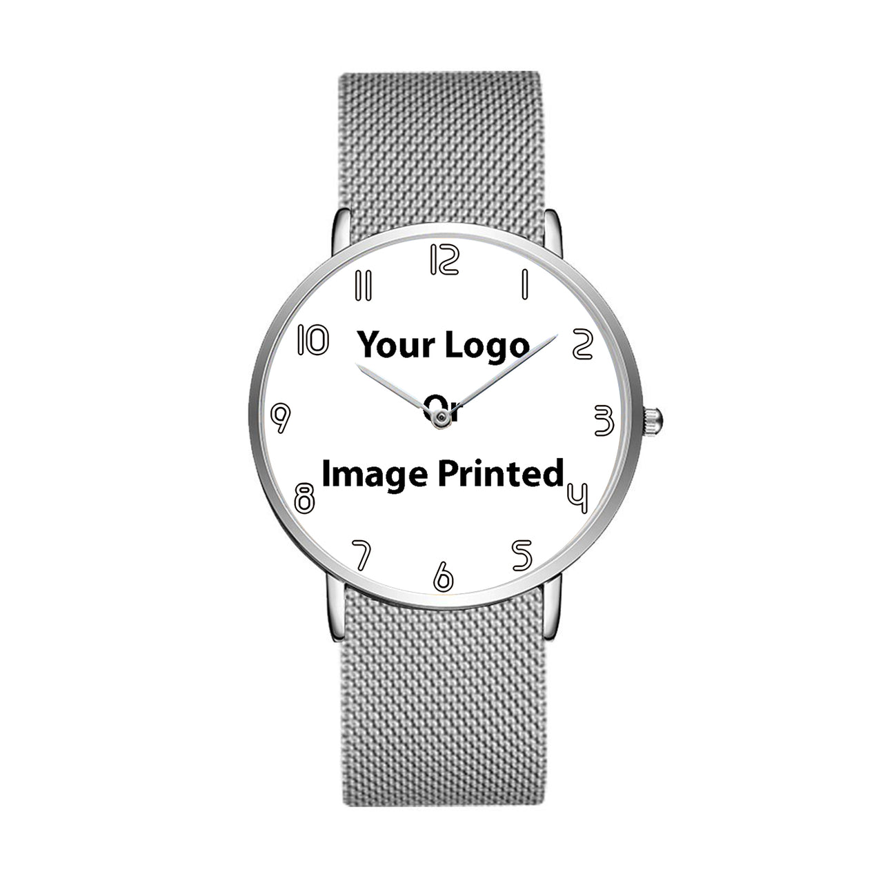 Custom Design Image Logo Stainless Steel Strap Watches