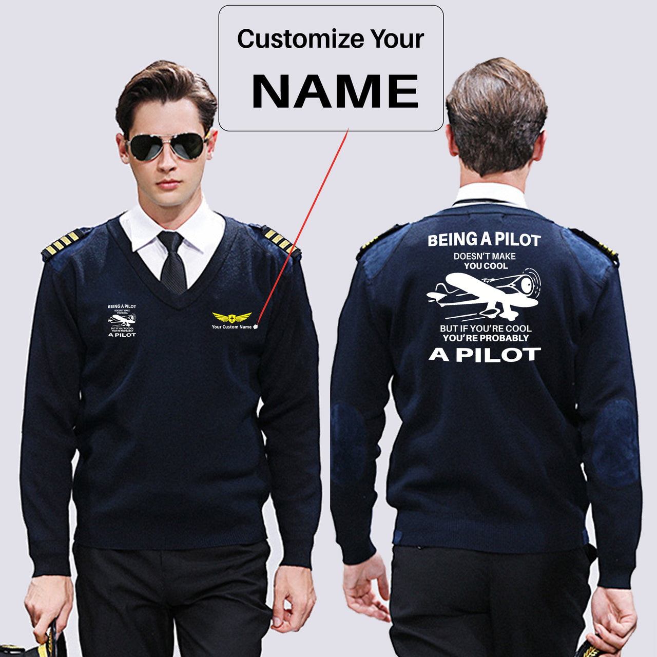If You're Cool You're Probably a Pilot Designed Wool Pilot Sweaters