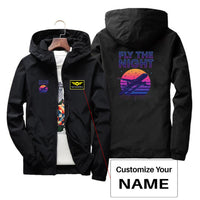 Thumbnail for Fly The Night Designed Thin Windbreaker Jackets