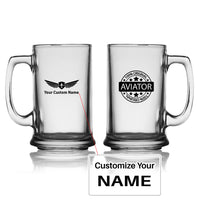 Thumbnail for %100 Original Aviator Designed Beer Glass with Holder