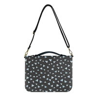 Thumbnail for Paper Airplanes (Gray) 2 Designed PU Accessories Bags Strap Style