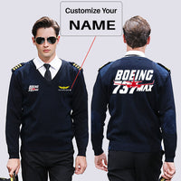 Thumbnail for Amazing Boeing 737 Max Designed Wool Pilot Sweaters