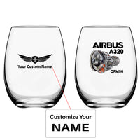 Thumbnail for Airbus A320 & CFM56 Engine Designed Water & Drink Glasses