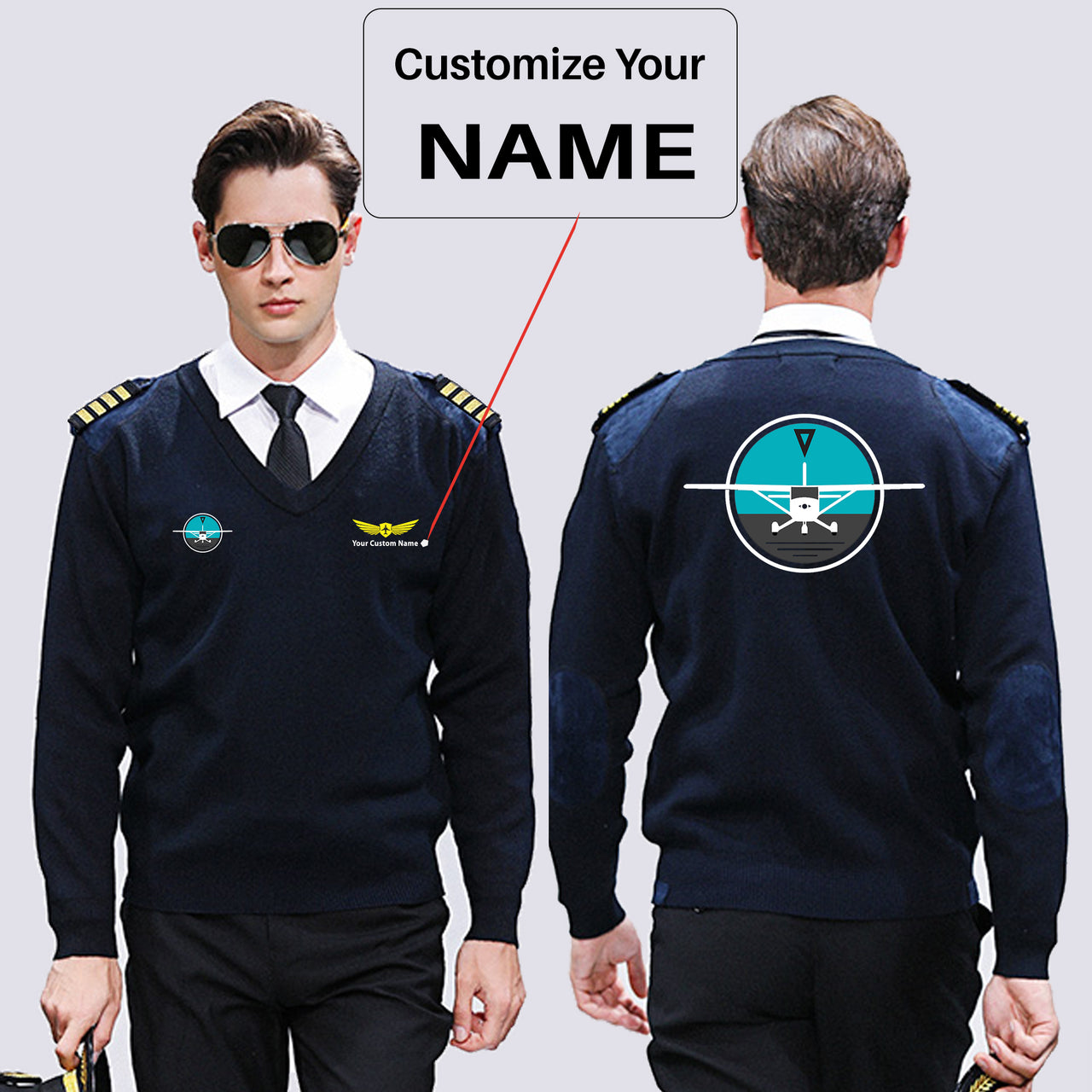 Cessna & Gyro Designed Wool Pilot Sweaters