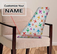 Thumbnail for Cheerful Seamless Airplanes Designed Aircraft Tail Pillows