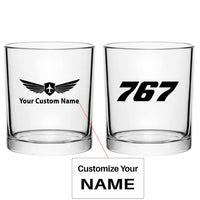Thumbnail for 767 Flat Text Designed Special Whiskey Glasses