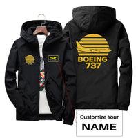 Thumbnail for Retro Boeing 737 Designed Thin Windbreaker Jackets