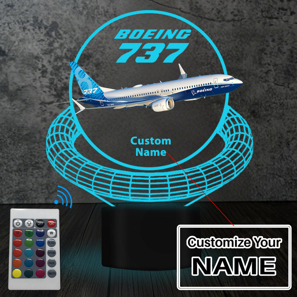 Boeing 737 Designed 3D Lamp