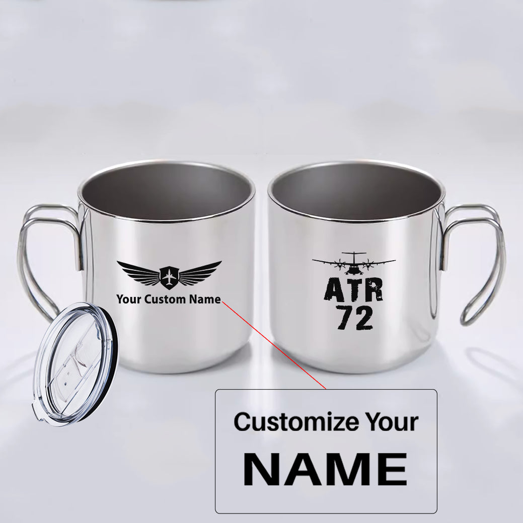 ATR-72 & Plane Designed Stainless Steel Portable Mugs