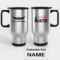 Thumbnail for Aviator Designed Travel Mugs (With Holder)