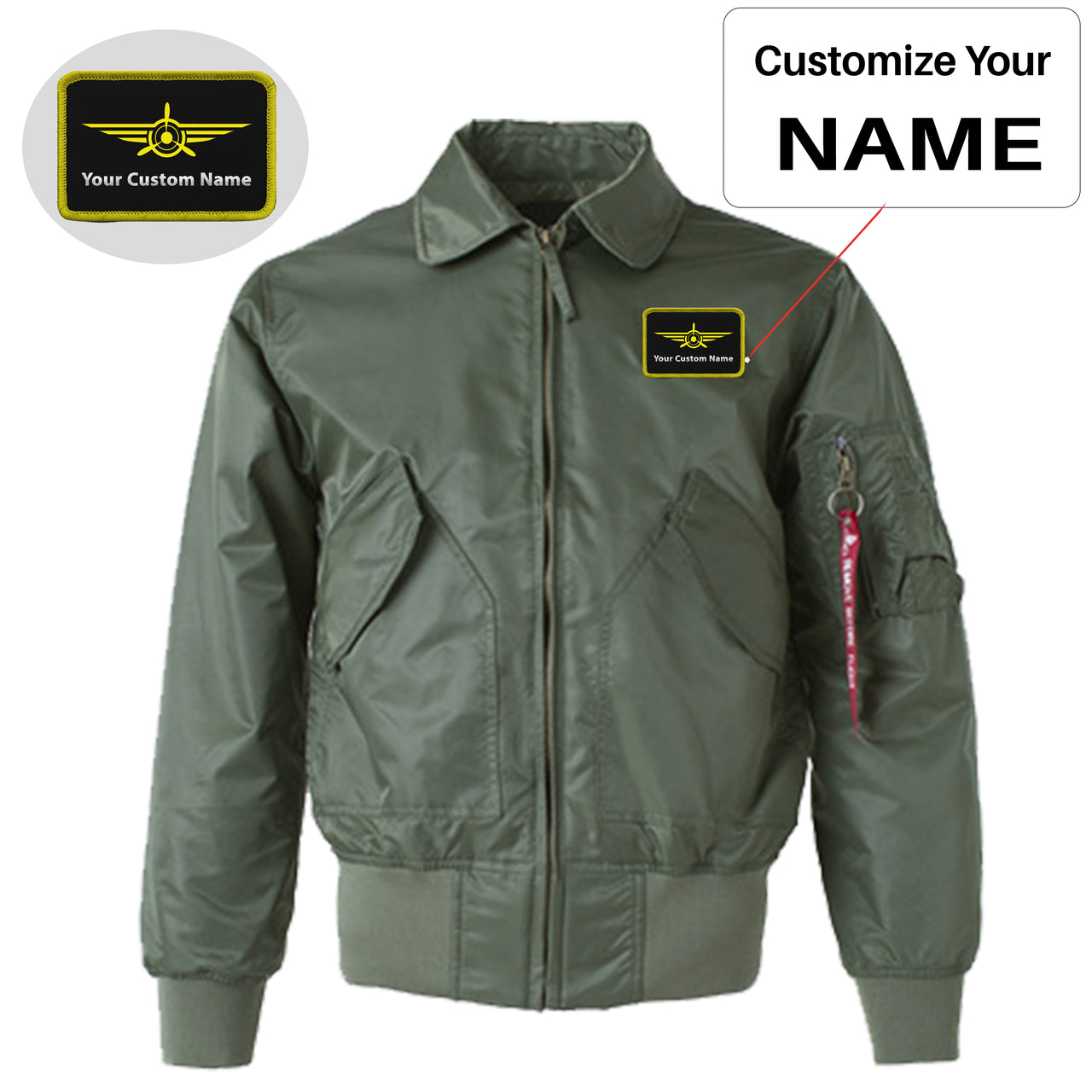 Custom (Badge 3) Embroidered Patch Attachable Jackets