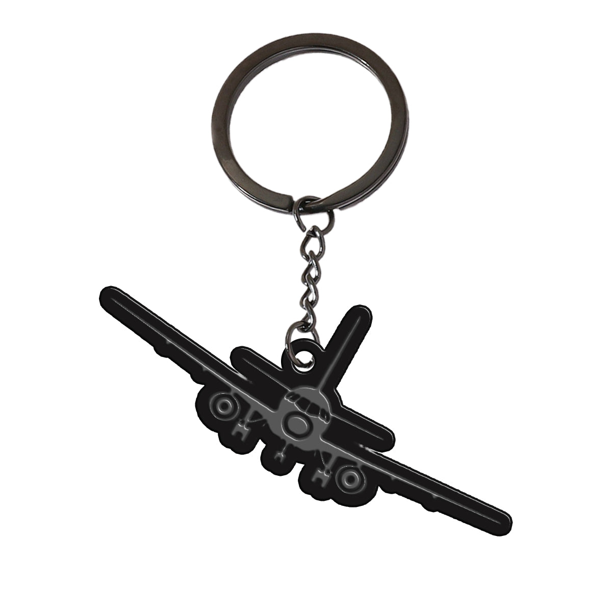 Sukhoi Superjet 100 Silhouette Designed Hollow Key Chains