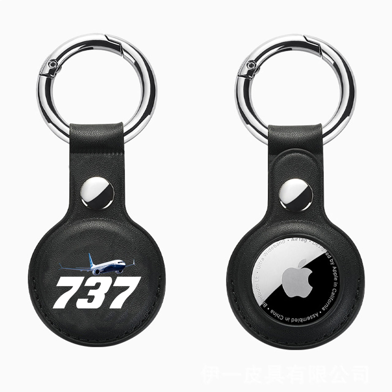 Super Boeing 737-800 Design Airtags Leather Cases