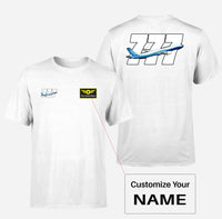 Thumbnail for Super Boeing 777 Designed Double-Side T-Shirts