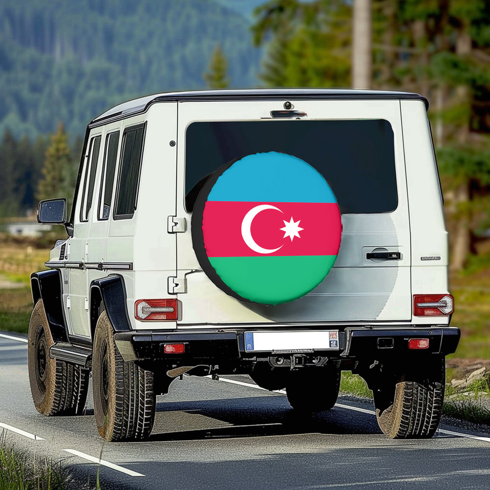 Azerbaijan Flag Designed Tire Cover Cases