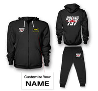 Thumbnail for Amazing Boeing 737 Designed Zipped Hoodies & Sweatpants Set