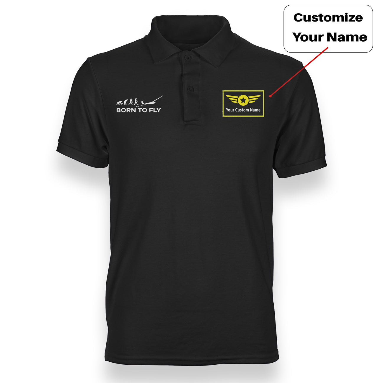 Born To Fly Glider Designed "WOMEN" Polo T-Shirts