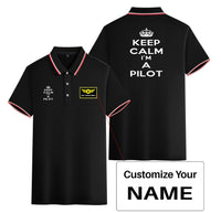 Thumbnail for Keep Calm I'm a Pilot Designed Stylish Polo T-Shirts (Double-Side)