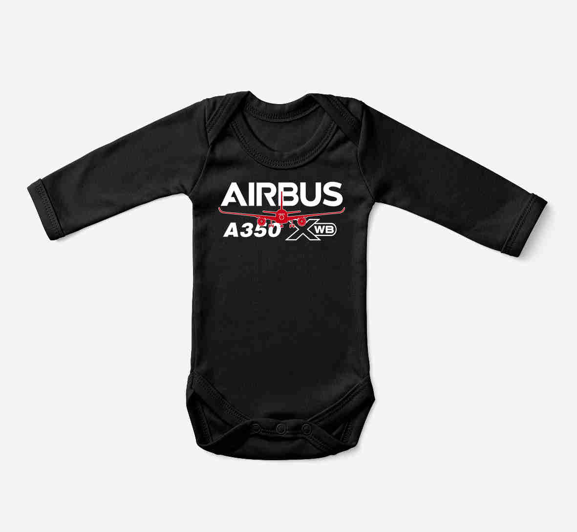 Amazing Airbus A350 XWB Designed Baby Bodysuits