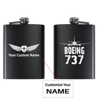 Thumbnail for Boeing 737 & Plane Designed Stainless Steel Hip Flasks