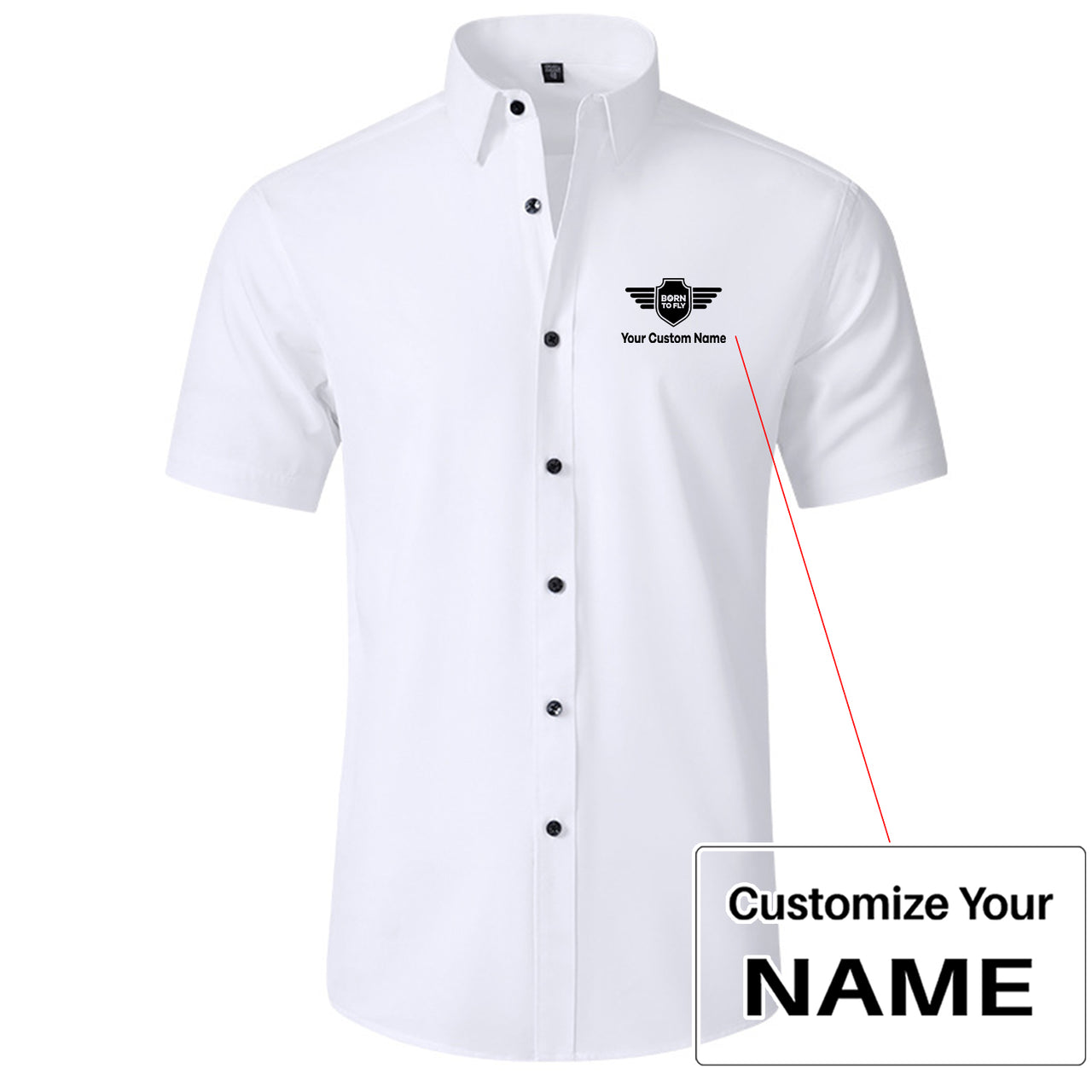 Custom Name (Badge 5) Design Super Quality Short Sleeve Shirts