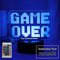 Thumbnail for GAME Over Visual Atmosphere Designed Night Lamp