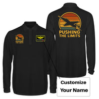 Thumbnail for Pushing The Limits Retro Designed Long Sleeve Polo T-Shirts (Double-Side)