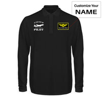 Thumbnail for Get High Every Day Sleep With A Pilot Designed Long Sleeve Polo T-Shirts